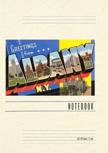 Cover image for Vintage Lined Notebook Greetings from Albany, New York