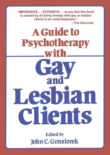 Cover image for Guide To Psychotherapy With Gay & Lesbian Clients,A