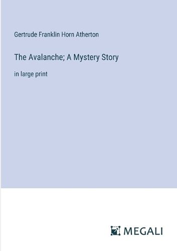 Cover image for The Avalanche; A Mystery Story