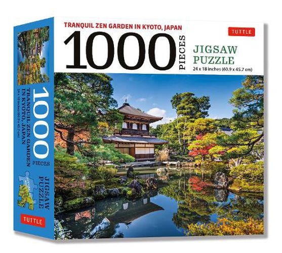 Cover image for Tranquil Zen Garden In Kyoto Japan- 1000 Piece Jigsaw Puzzle