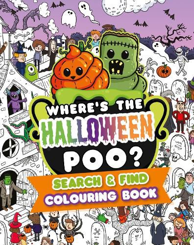Cover image for Where's the Halloween Poo? Search & Find Colouring Book
