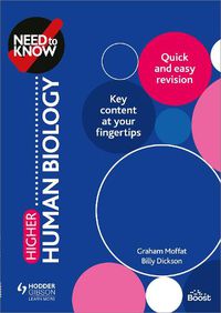 Cover image for Need to Know: Higher Human Biology