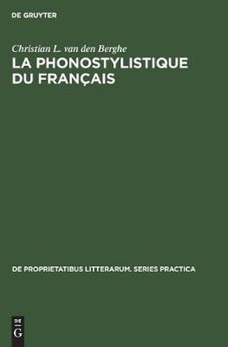 Cover image for La Phonostylistique Du Francais