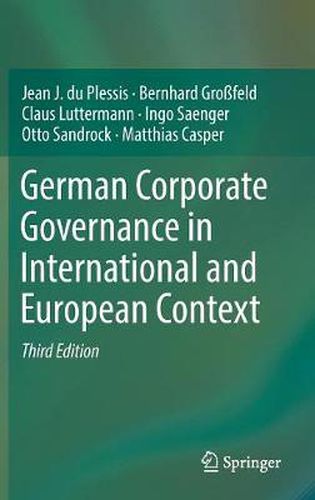 Cover image for German Corporate Governance in International and European Context