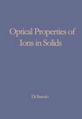 Cover image for Optical Properties of Ions in Solids