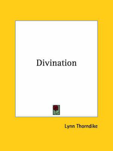 Cover image for Divination