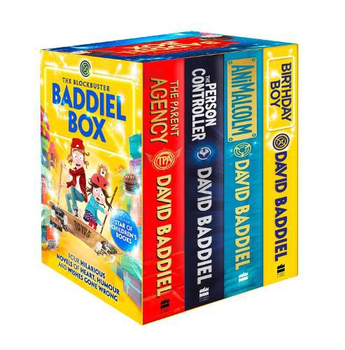 Cover image for The Blockbuster Baddiel Box (The Person Controller, The Parent Agency, AniMalcolm, Birthday Boy)