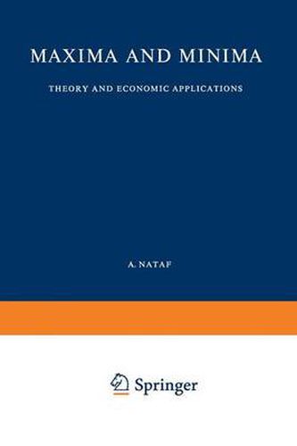 Cover image for Maxima and Minima: Theory and Economic Applications