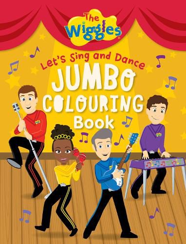 Cover image for The Wiggles: Let's Sing and Dance Jumbo Colouring Book