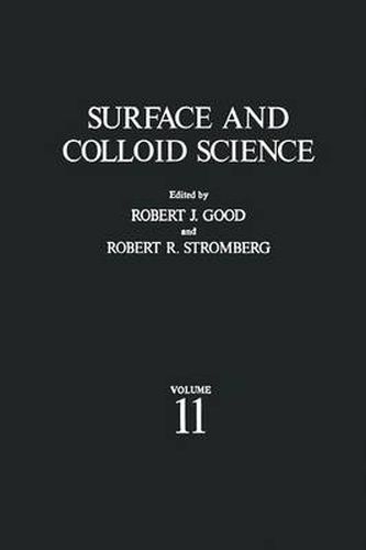 Cover image for Surface and Colloid Science: Volume 11: Experimental Methods