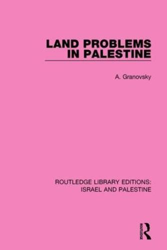 Cover image for Land Problems in Palestine