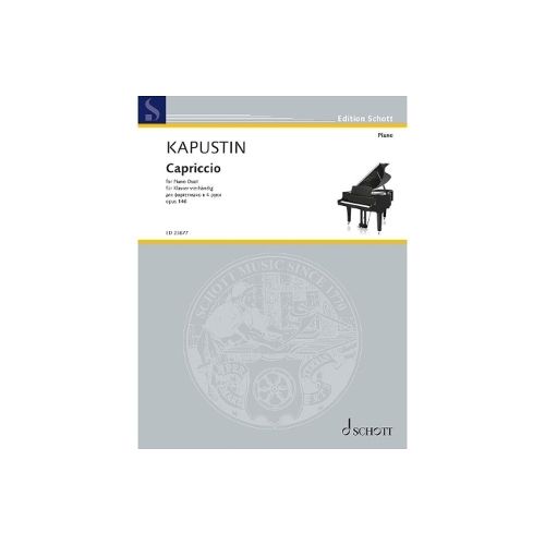 Cover image for Kapustin: Capriccio Op. 146 for Piano 4 Hands