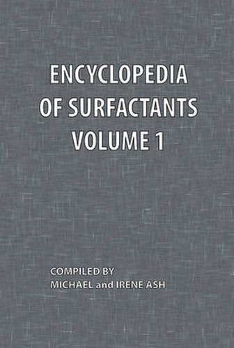 Cover image for Encyclopedia of Surfactants Volume 1