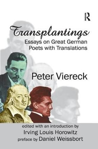 Cover image for Transplantings: Essays on Great German Poets with Translations