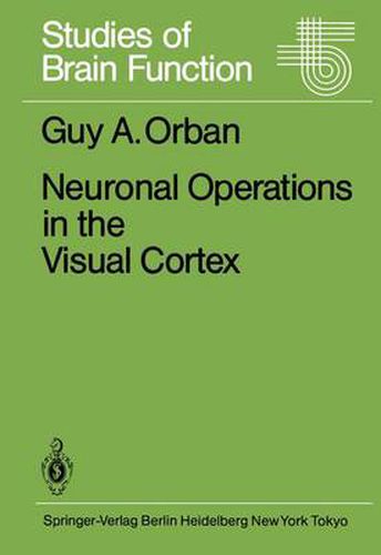 Cover image for Neuronal Operations in the Visual Cortex