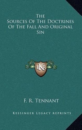 Cover image for The Sources of the Doctrines of the Fall and Original Sin
