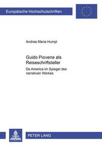 Cover image for Guido Piovene als Reiseschriftsteller: De America  im Spiegel des narrativen Werkes