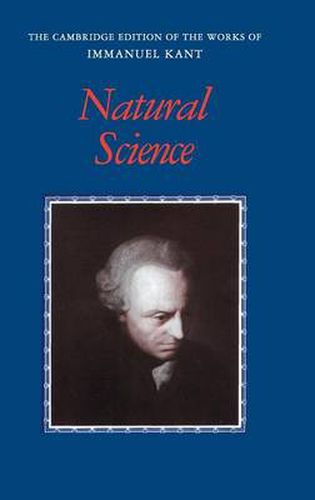 Cover image for Kant: Natural Science