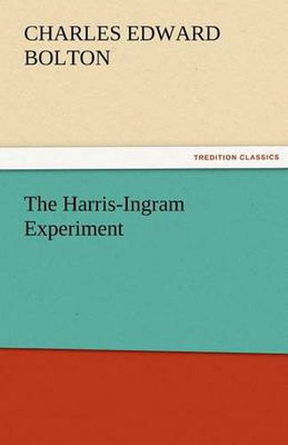 Cover image for The Harris-Ingram Experiment