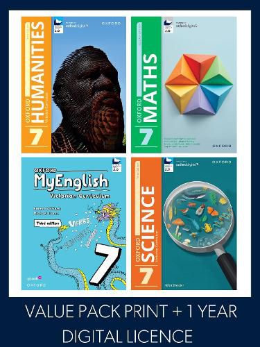 Cover image for Oxford Value Pack Victorian Curriculum 7 2026 (print+1yr digital licence)