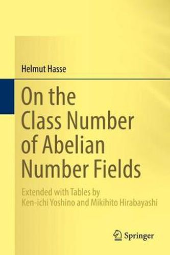 Cover image for On the Class Number of Abelian Number Fields: Extended with Tables by Ken-ichi Yoshino and Mikihito Hirabayashi