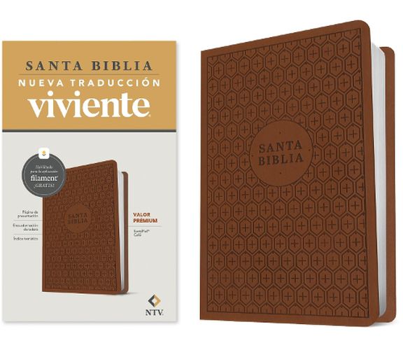 Cover image for Biblia Valor Premium Ntv Con Filament (Sentipiel, Cafe)
