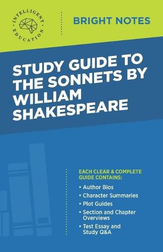 Cover image for Study Guide to The Sonnets by William Shakespeare