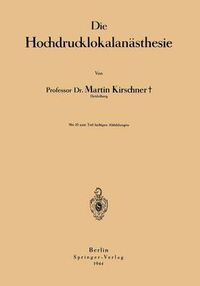 Cover image for Die Hochdrucklokalanasthesie