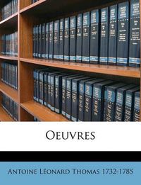 Cover image for Oeuvres