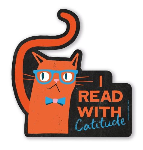 Cover image for I Read With Catitude Sticker