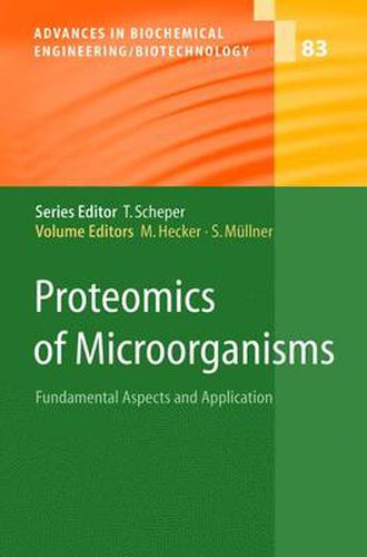 Cover image for Proteomics of Microorganisms: Fundamental Aspects and Application