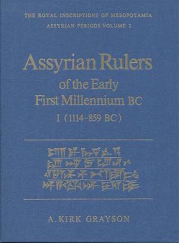 Cover image for Assyrian Rulers of the Early First Millennium BC I (1114-859 BC)