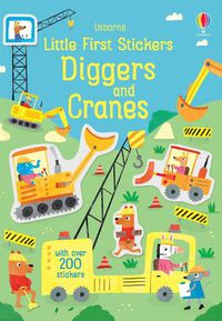 Cover image for Little First Stickers Diggers and Cranes
