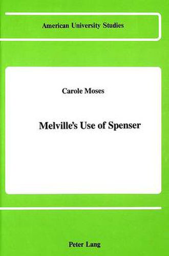 Cover image for Melville's Use of Spenser