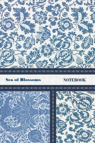 Cover image for Sea of Blossoms NOTEBOOK [ruled Notebook/Journal/Diary to write in, 60 sheets, Medium Size (A5) 6x9 inches]