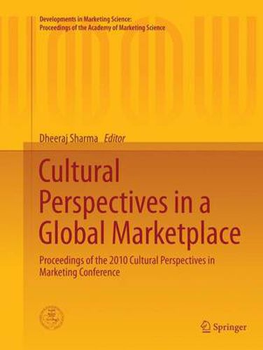 Cover image for Cultural Perspectives in a Global Marketplace: Proceedings of the 2010 Cultural Perspectives in Marketing Conference