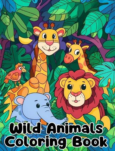 Cover image for Wild Animals Coloring Book