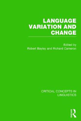 Cover image for Language Variation and Change