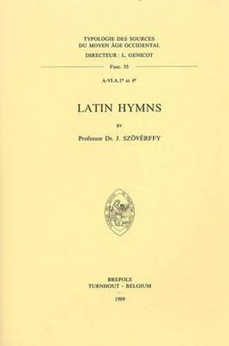 Cover image for Latin Hymns