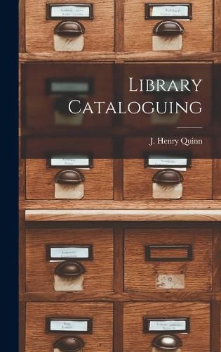 Cover image for Library Cataloguing