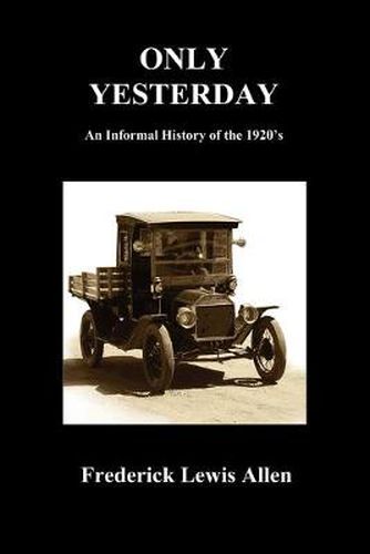 Cover image for Only Yesterday (Paperback)