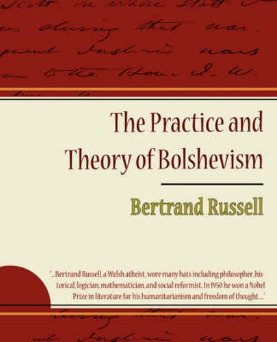 Cover image for The Practice and Theory of Bolshevism