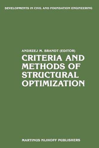 Cover image for Criteria and Methods of Structural Optimization