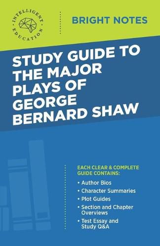 Cover image for Study Guide to The Major Plays of George Bernard Shaw