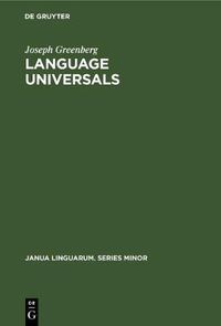 Cover image for Language Universals