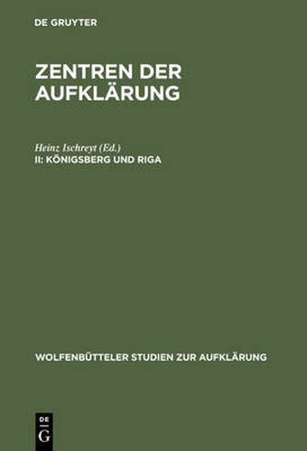Cover image for Koenigsberg Und Riga