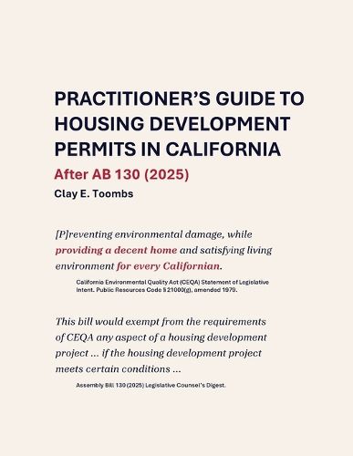 Cover image for Practitioner's Guide to Housing Development Permits in California