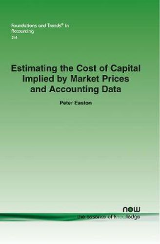 Cover image for Estimating the Cost of Capital Implied by Market Prices and Accounting Data