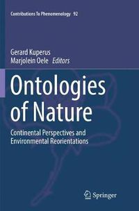 Cover image for Ontologies of Nature: Continental Perspectives and Environmental Reorientations