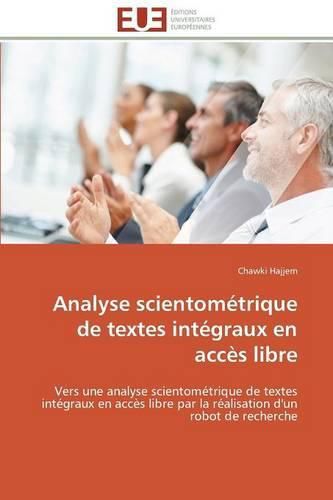 Analyse Scientom trique de Textes Int graux En Acc s Libre